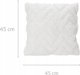 Home Styling Collection Λευκό, διακοσμητικό μαξιλάρι, βαμβακερό με φούντες, 45 x 45 cm