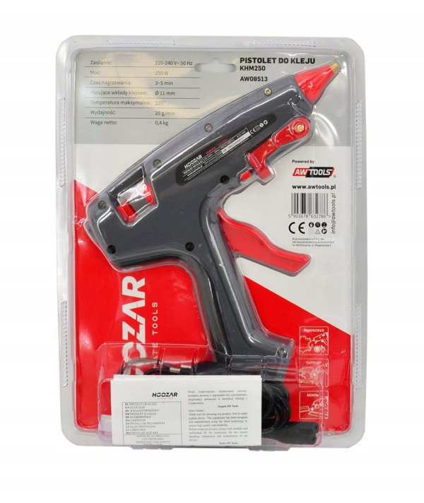 HOOZAR PISTOLET DO KLEJU 11mm 250W