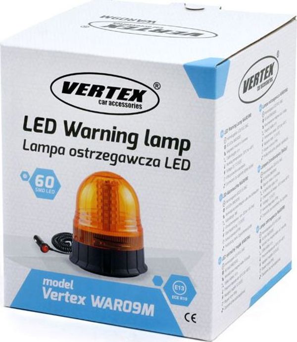 HORPOL 01502 Lampa ostrzegawcza LED WAR09M ECE R10 60LED 12/24V IP56