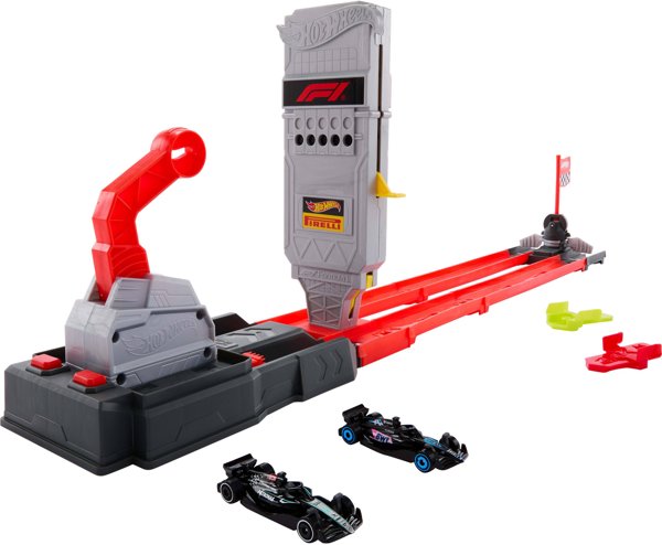 Hot Wheels Racing Φόρμουλα 1 Γρήγορος αγώνας Σετ αγωνιστικής πίστας (JKM88)