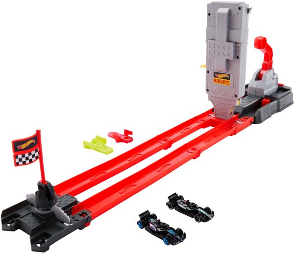 Hot Wheels Racing Φόρμουλα 1 Γρήγορος αγώνας Σετ αγωνιστικής πίστας (JKM88)