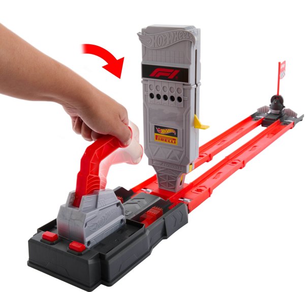 Hot Wheels Racing Φόρμουλα 1 Γρήγορος αγώνας Σετ αγωνιστικής πίστας (JKM88)