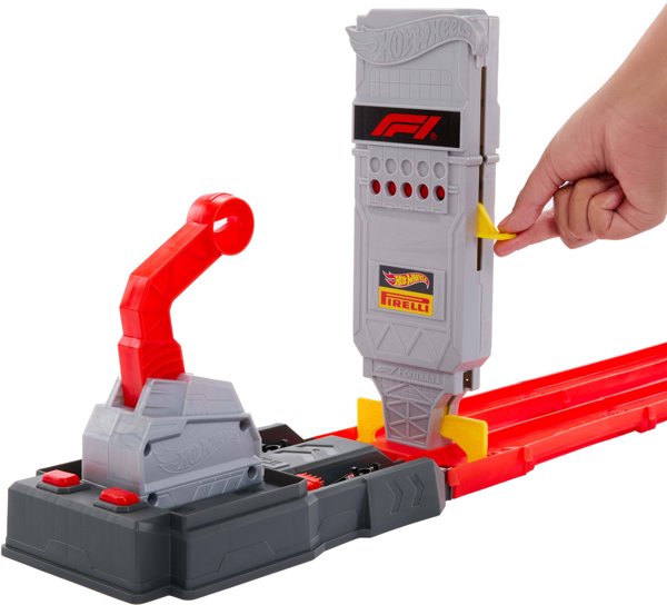 Hot Wheels Racing Φόρμουλα 1 Γρήγορος αγώνας Σετ αγωνιστικής πίστας (JKM88)