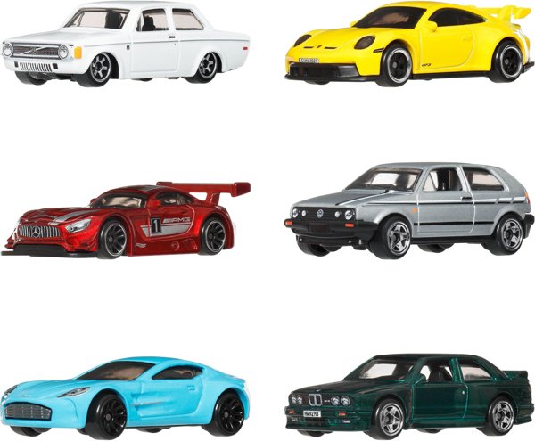 Hot Wheels Silver Series Euro Style Samochodziki Wielopak (JLB25)