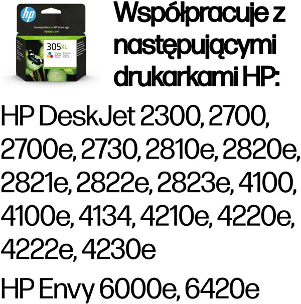 HP 305XL Μελάνι Εκτυπωτή High Yield Tri-color, 3YM63AE#ABE