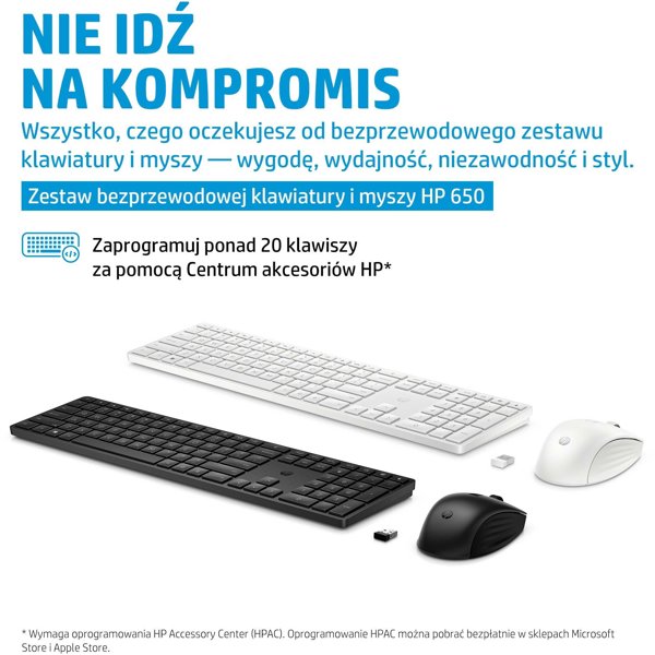 HP 650 Wireless Keyboard and Mouse Combo (4R013AA), Finnish
