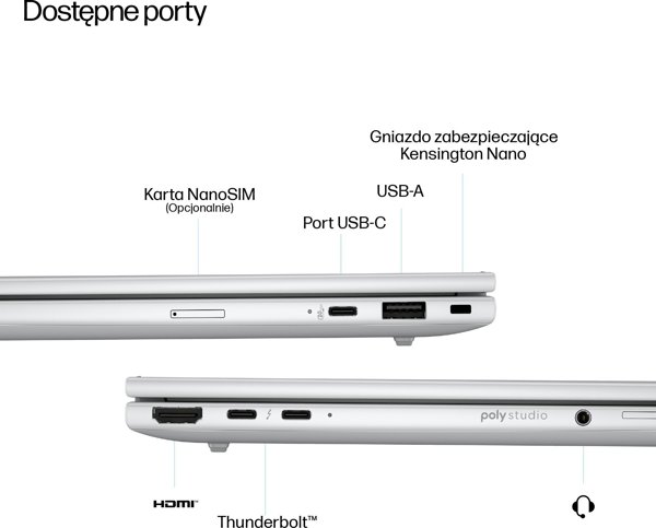 HP EliteBook 8 G1i Next Gen AI PC Copilot+ PC Intel Core Ultra 5 228V Laptop 35,6 cm (14") WUXGA 32 GB LPDDR5x-SDRAM 1 TB SSD Wi-Fi 7 (802.11be) Windows 11 Pro Srebrny
