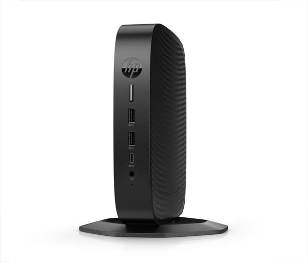 HP Elite t655 - Thin Client - SFF - 1 x Ryzen Embedded R2314 / 2.1 GHz - RAM 8 GB - Flash 32 GB - eMMC - Radeon Graphics - 1GbE - HP ThinPro - Monitor: keiner - Tastatur: Deutsch