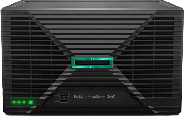 HPE ProLiant MicroServer Gen11 - Server - Ultra-Micro-Tower - 1-Weg - 1 x Xeon 6325P / 3.5 GHz - RAM 32 GB - SATA - nicht Hot-Swap-fahig 8.9 cm (3.5") Schacht/Schachte - HDD 2 x 4 TB - 1GbE - kein Betriebssystem - Monitor: keiner - Smart Choice