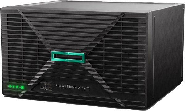 HPE ProLiant MicroServer Gen11 - Server - Ultra-Micro-Tower - 1-Weg - 1 x Xeon 6325P / 3.5 GHz - RAM 32 GB - SATA - nicht Hot-Swap-fahig 8.9 cm (3.5") Schacht/Schachte - HDD 2 x 4 TB - 1GbE - kein Betriebssystem - Monitor: keiner - Smart Choice