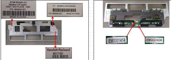 HP Midplane for HPE Apollo 4510