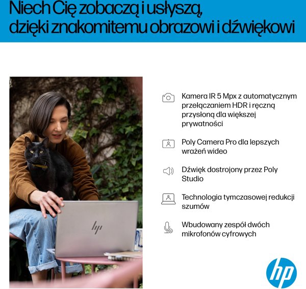 HP OmniBook 7 AI 16-ay0216nw Intel Core Ultra 7 255H Laptop 40,6 cm (16") Ekran dotykowy 2K 32 GB DDR5-SDRAM 1 TB SSD NVIDIA GeForce RTX 4050 Wi-Fi 7 (802.11be) Windows 11 Home AI PC Srebrny