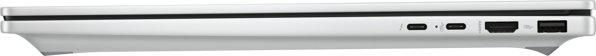 HP OmniBook 7 AI 16-ay0216nw Intel Core Ultra 7 255H Laptop 40,6 cm (16") Ekran dotykowy 2K 32 GB DDR5-SDRAM 1 TB SSD NVIDIA GeForce RTX 4050 Wi-Fi 7 (802.11be) Windows 11 Home AI PC Srebrny