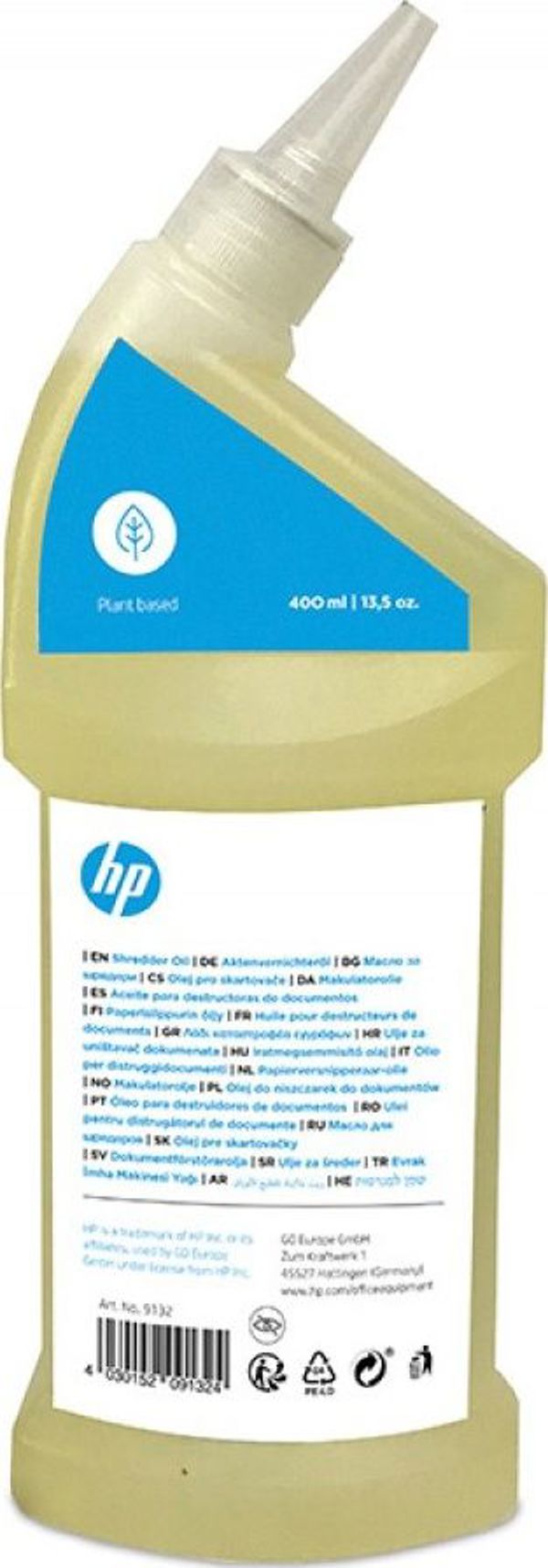 HP Λάδι Λίπανσης για Καταστροφέα Εγγράφων 400ml - 9132