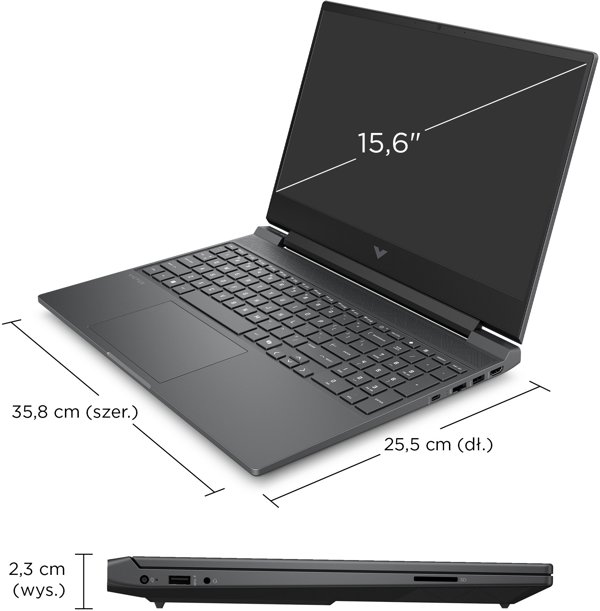 HP Victus 15-fa2072nw - Core 7 240H | 15,6"-144Hz | 24GB | 512GB | Win11Home | RTX5060 | Mica Silver