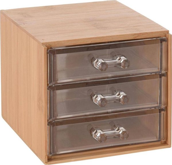 HS Decoration Μπαμπού Κουτί Κοσμημάτων Οργανωτής 15x12εκ