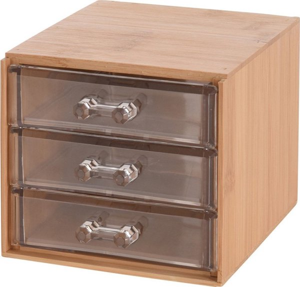 HS Decoration Μπαμπού Κουτί Κοσμημάτων Οργανωτής 15x12εκ