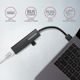Axagon HMA-GL3A USB Hub 3.2 Gen1 με 3 Θύρες USB-A και Θύρα Ethernet Gigabit RJ-45, Μεταλλικό