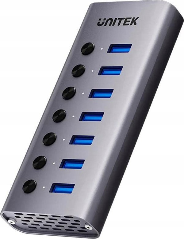 Unitek USB Hub 7 σε 1, USB 3.0, 5Gbps με Διακόπτες Θυρών