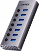 Unitek USB Hub 7 σε 1, USB 3.0, 5Gbps με Διακόπτες Θυρών