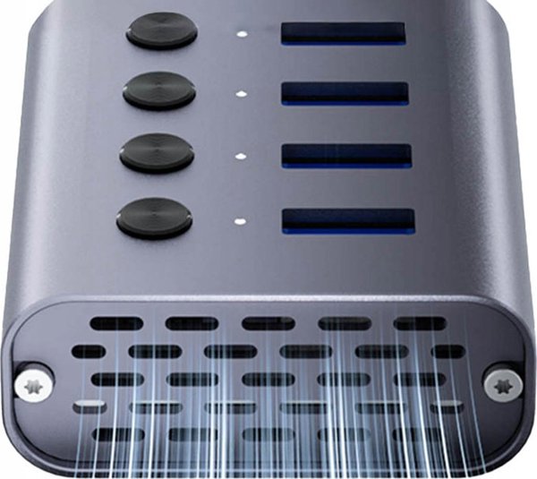 Unitek USB Hub 7 σε 1, USB 3.0, 5Gbps με Διακόπτες Θυρών