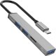 Orico USB Hub 3.0 AH-12F-GY, 3 Θύρες USB-A & Αναγνώστης Καρτών TF, Γκρι