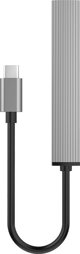 Orico USB Hub 3.0 AH-12F-GY, 3 Θύρες USB-A & Αναγνώστης Καρτών TF, Γκρι