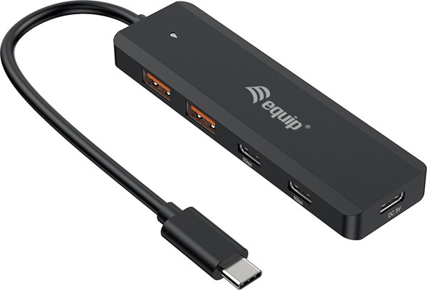 HUB USB Equip Equip USB-Hub 4-Port 3.2/C->2xUSB-C 2xUSB-A 10Gbps o.Netz.sw