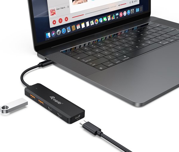 HUB USB Equip Equip USB-Hub 4-Port 3.2/C->2xUSB-C 2xUSB-A 10Gbps o.Netz.sw