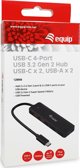 HUB USB Equip Equip USB-Hub 4-Port 3.2/C->2xUSB-C 2xUSB-A 10Gbps o.Netz.sw