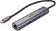 HUB USB Lindy Lindy 43385 huby i koncentratory USB Type-C 10000 Mbit/s Szary