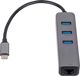 HUB USB Akyga 1x RJ-45  + 3x USB-A 3.0 (AK-AD-66)