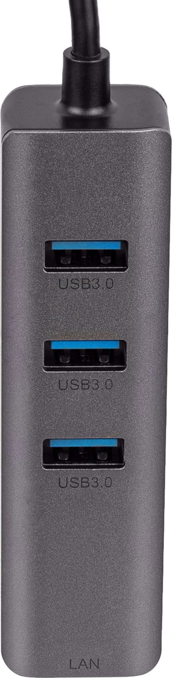 HUB USB Akyga 1x RJ-45  + 3x USB-A 3.0 (AK-AD-66)