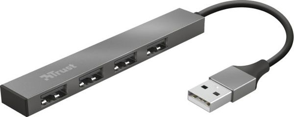 Trust Halyx USB Hub 4 Θυρών USB-A 2.0 (23786) - Μαύρο