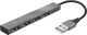 Trust Halyx USB Hub 4 Θυρών USB-A 2.0 (23786) - Μαύρο