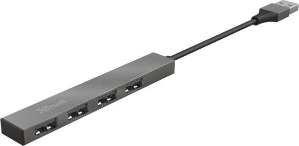 Trust Halyx USB Hub 4 Θυρών USB-A 2.0 (23786) - Μαύρο