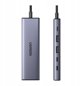 Hub / adapter USB-C 6w1 UGREEN CM511 USB-C do 2x USB DisplayPort 4K 60Hz 2x USB-C PD 100W