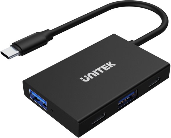 Unitek uHUB Q4 Advanced USB Hub, 2x USB-C & 2x USB-A 3.1 Gen2, H1302A