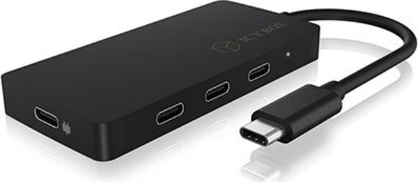 Icy Box IB-HUB1429-CPD USB Hub, 3x USB-C & 1x USB-C Power Delivery, 3.1 Gen2