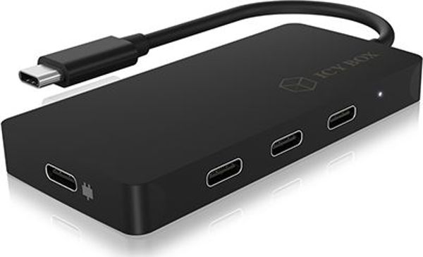 Icy Box IB-HUB1429-CPD USB Hub, 3x USB-C & 1x USB-C Power Delivery, 3.1 Gen2