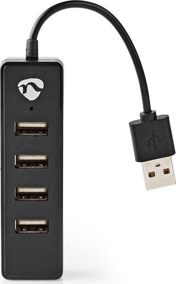 HUB USB Nedis 4x USB-A 2.0 (UHUBU2420BK)