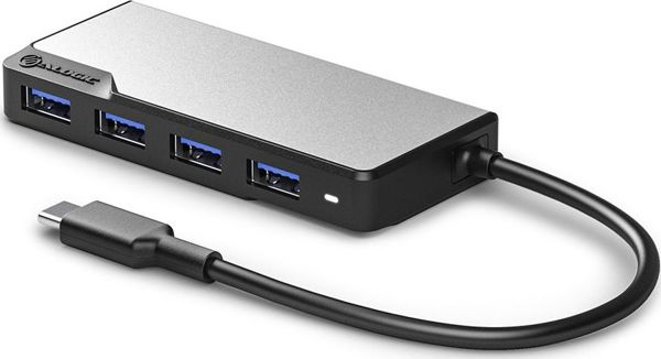 Alogic Fusion SWIFT USB-C Hub 4-in-1, 4x USB-A 3.0, 5Gbps, Space Gray