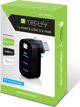 Techly USB Hub 3x USB-A 3.0, Περιστρεφόμενος Διανομέας Θυρών για Laptop και Smartphone (IUSB3-HUB3-ROTB)