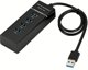 Roger USB 3.0 Hub AD15651, Διανομέας 4 Θυρών, 5 Gbps, Μαύρο