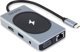 Dicota USB-C Hub 10 σε 1, 4K HDMI, VGA, RJ-45, Power Delivery 100W, Αλουμίνιο, Μαύρο/Ασημί