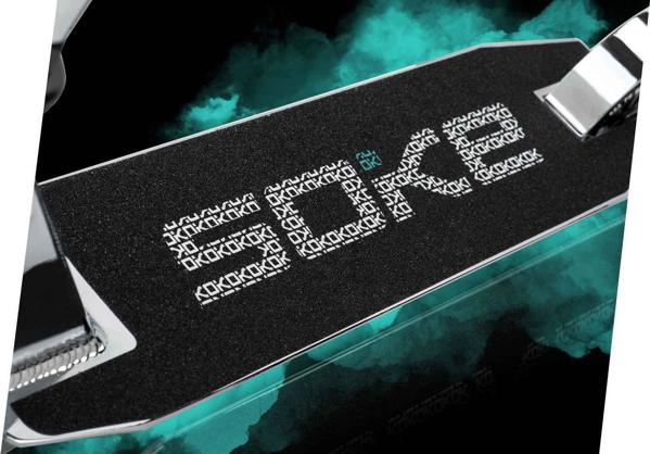 Soke EVO Street Stunt Scooter, Ασημί, Τιμόνι 57cm, ABEC-9, Τροχοί 100mm, Με Φρένο Flex Fender
