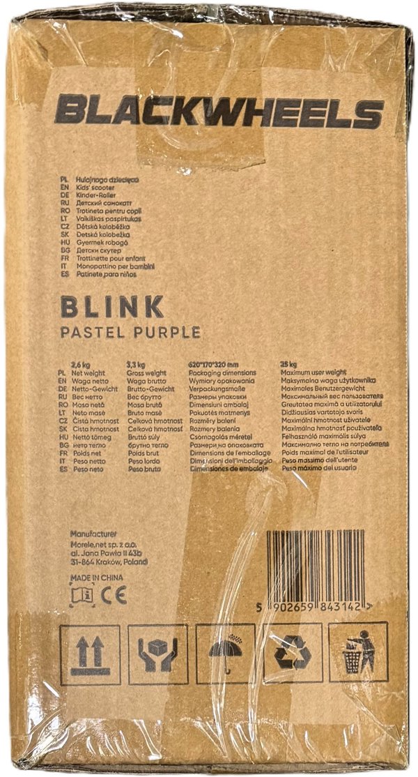 Παιδικό τρίτροχο πατίνι Blackwheels Blink Pastel Pink