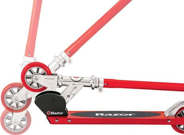 Razor Παιδικό Αναδιπλούμενο Πατίνι Scooter S Red, με Φρένο στο Πόδι, Ύψος 82,5 cm