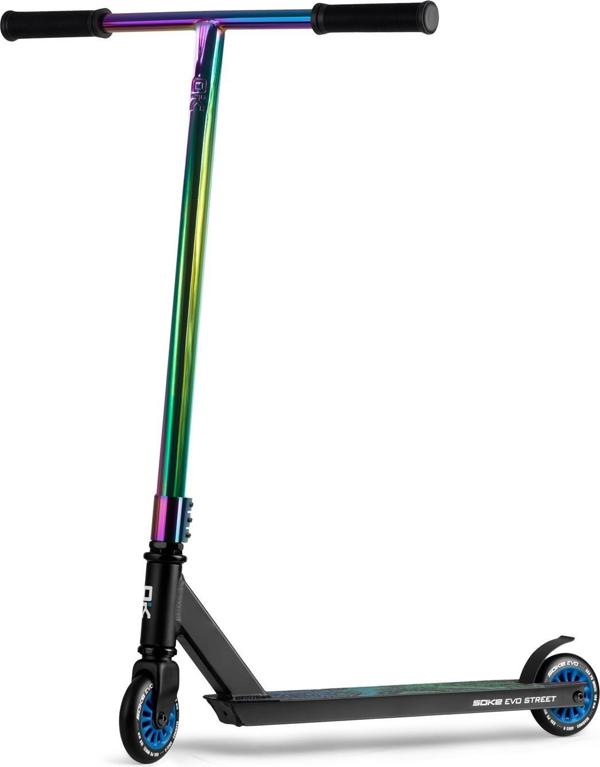 Soke EVO Stunt Scooter, Επαγγελματικό Πατίνι για Τρικ, ABEC-9, 360°, Σκούρο Γκρι, 3.45kg