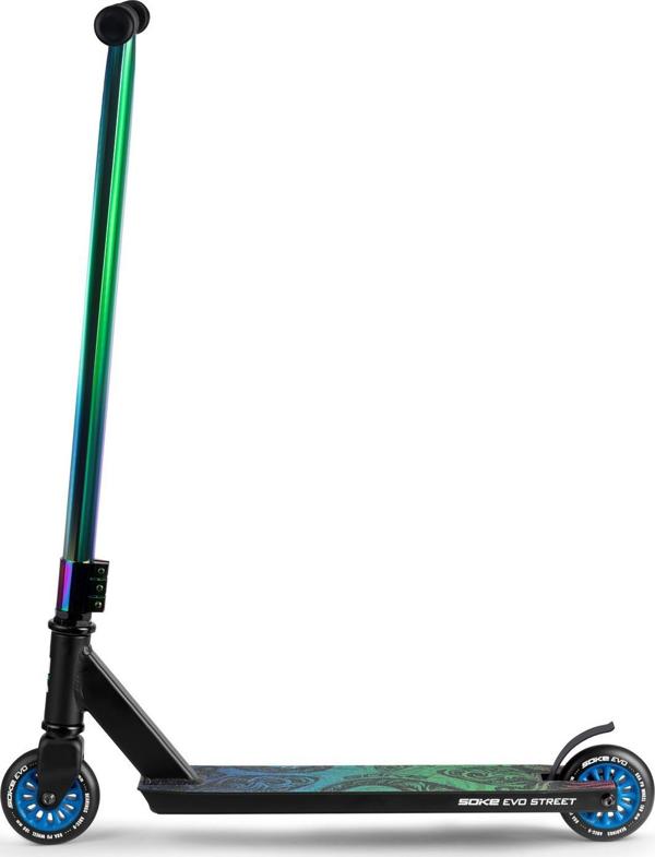 Soke EVO Stunt Scooter, Επαγγελματικό Πατίνι για Τρικ, ABEC-9, 360°, Σκούρο Γκρι, 3.45kg